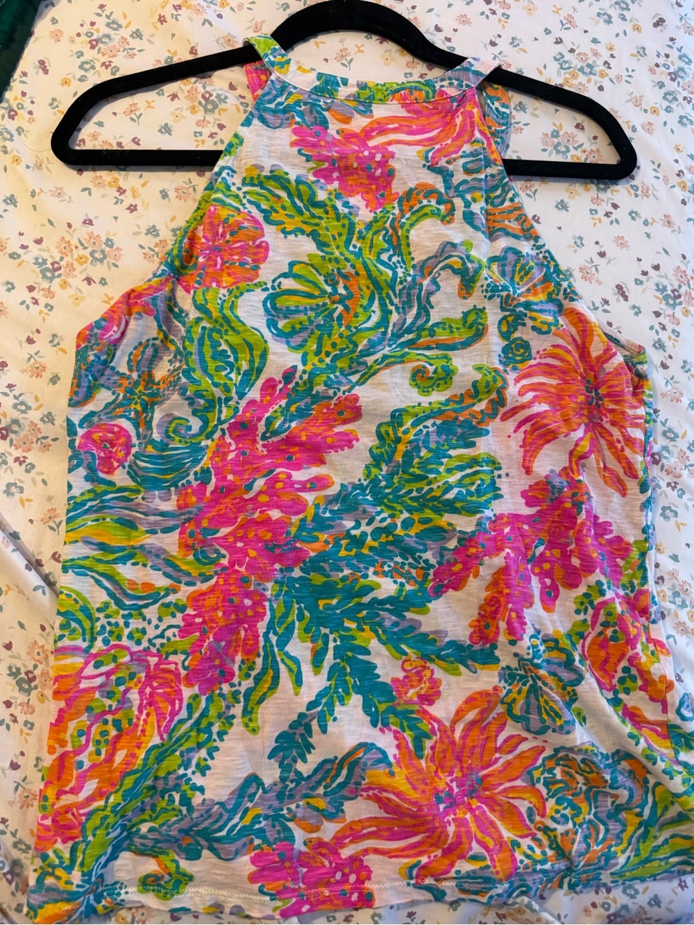 Lilly Pulitzer Multicolor Halter Tank Top - Picture 2 of 3